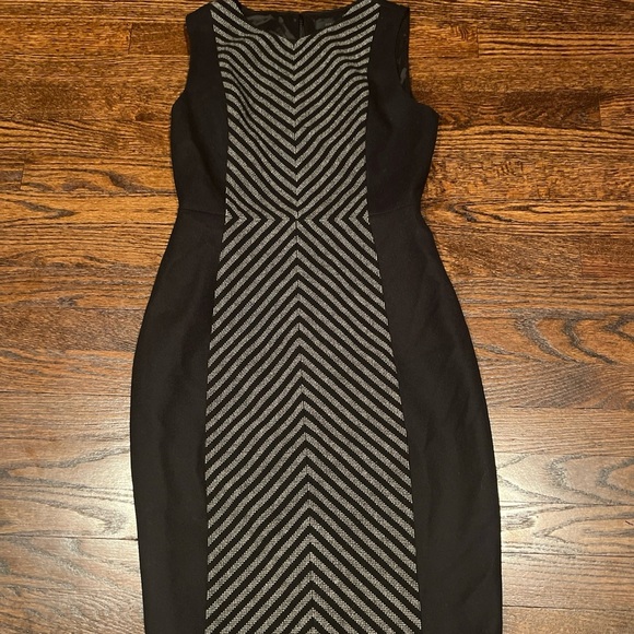 J. Crew Womens Size 0 Tweed Chevron Wool Blend Dress - Picture 2 of 4